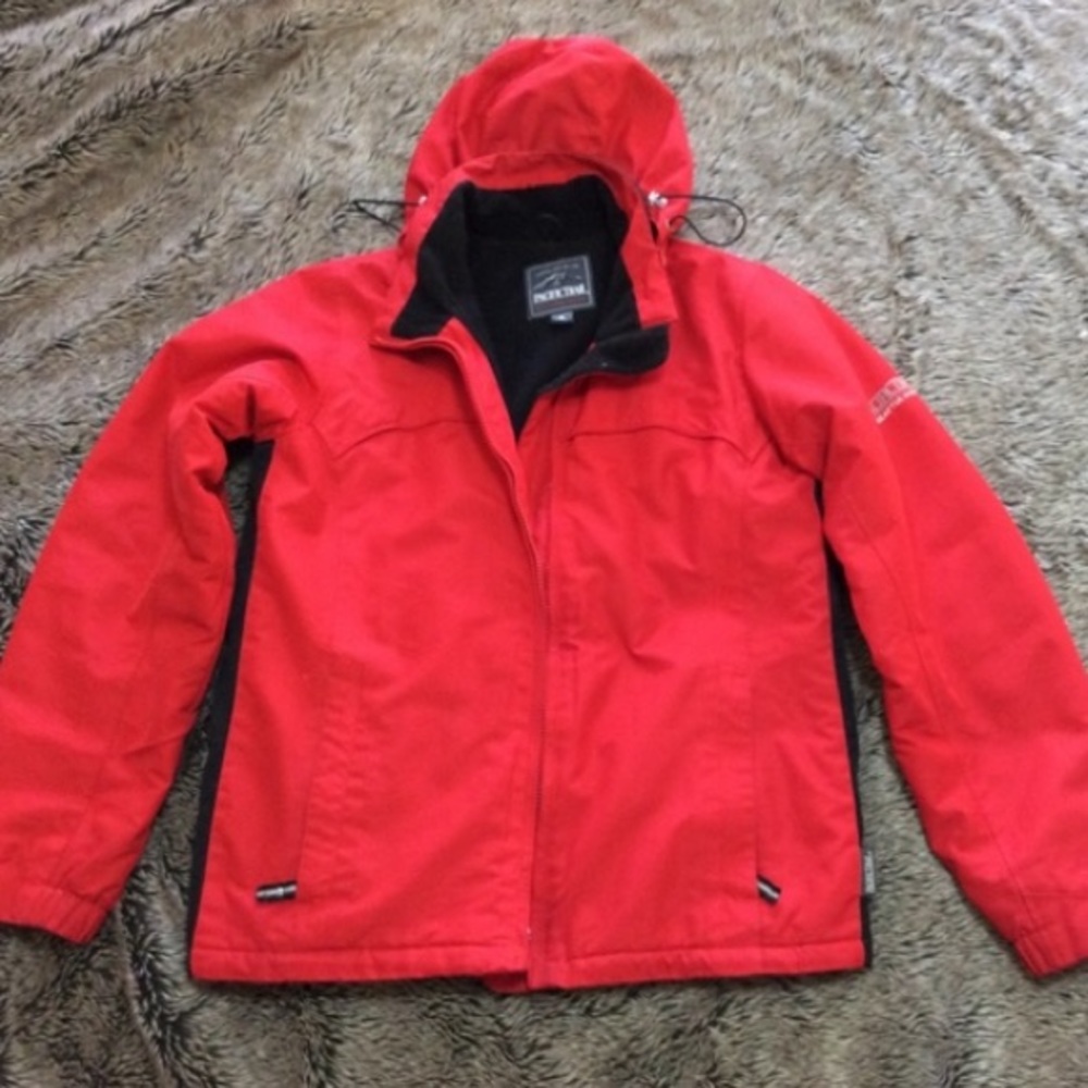 Pacific Trail black color fleece lined red color winter jacket size small